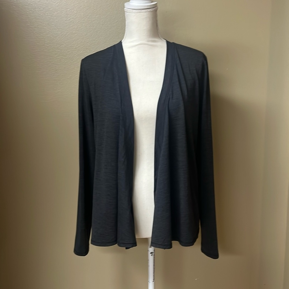 NWOT DSG open front Cardigan Medium-charcoal heather grey